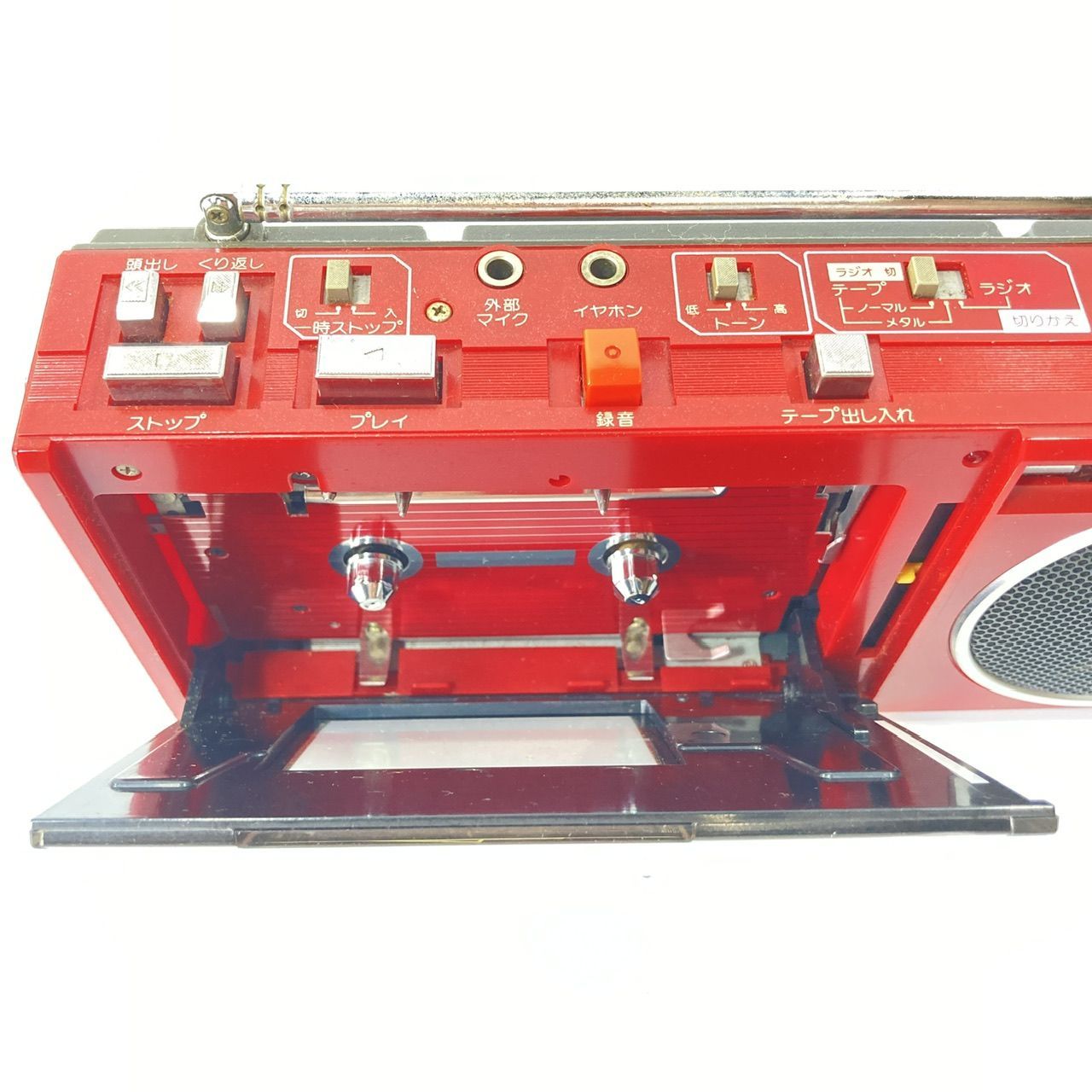Victor ビクター ラジカセ 赤 RC-S110 ジャンク品 (管理番号：OKU8861