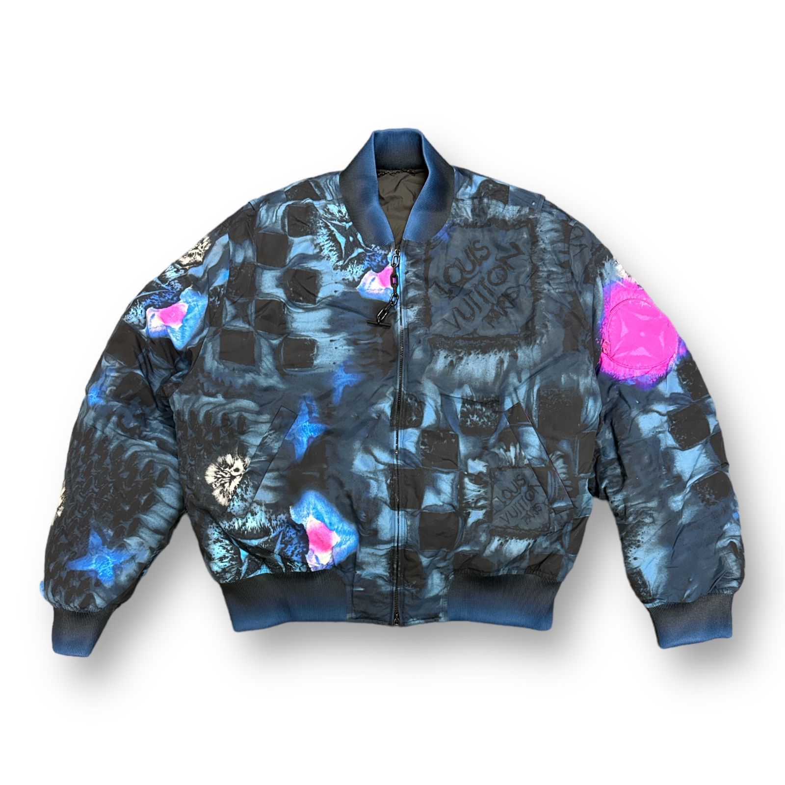 国内正規 未使用品 LOUIS VUITTON Solt Print Bomber HLB05EDR2 21AW 