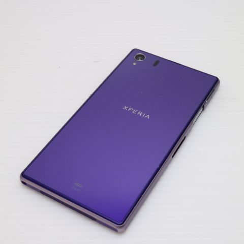 超美品 au SOL23 Xperia Z1 パープル 即日発送 スマホ au 本体
