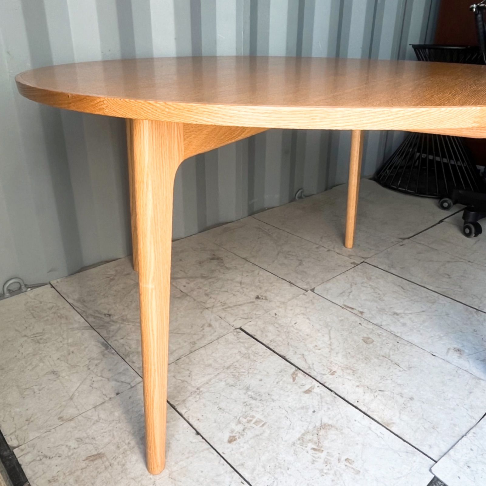 取付無料！マルニ60 ラウンドテーブル120 北欧風オーク材ナチュラル