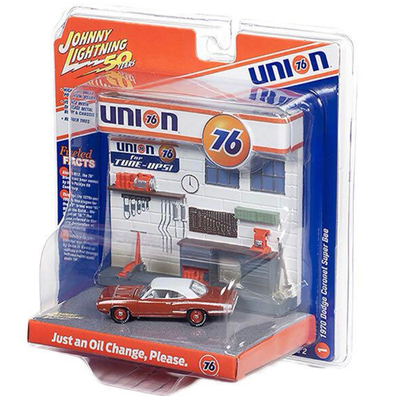 新品 ?? Union76 ジオラマ JOHNNY LIGHTNING 1970 ダッジ ジョニー 
