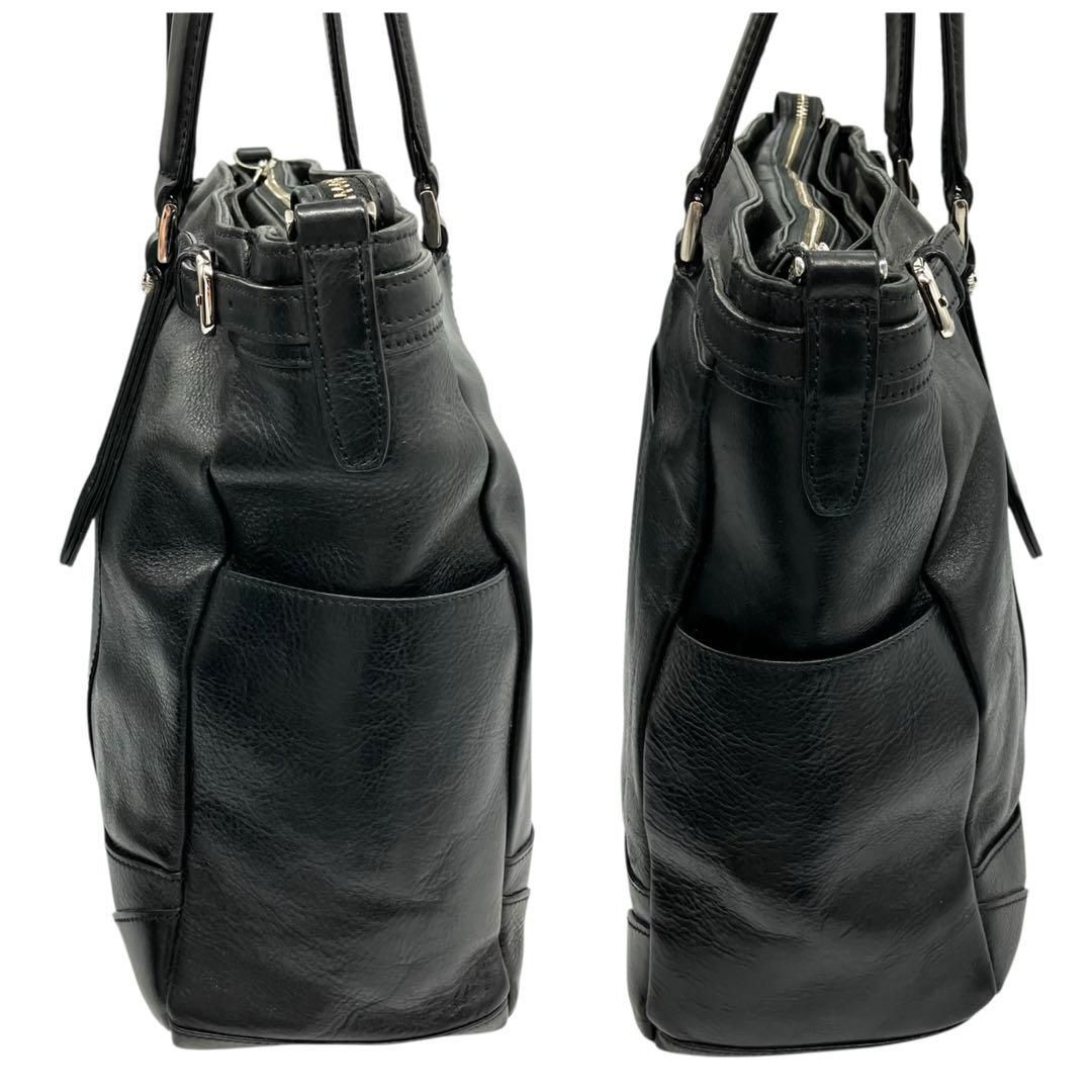 美品 2126 ultima TOKYO トートバッグ オールレザー A4 黒