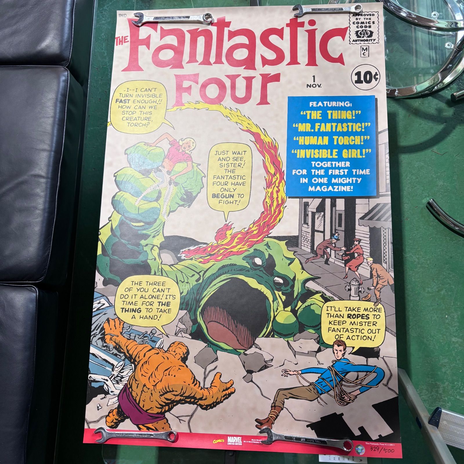 marvel》シリアルナンバー入り ファンタスティック・フォー #1ポスター 