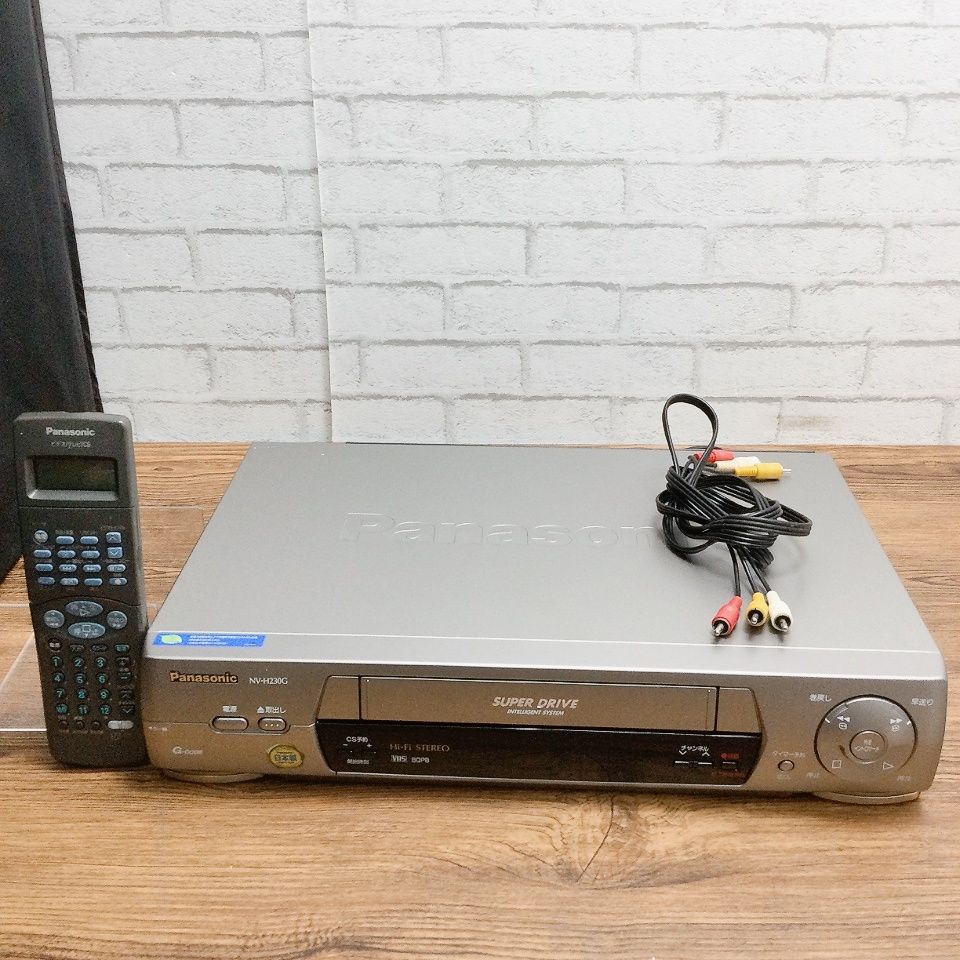 3635 【簡易動作確認済】Panasonic VHSビデオデッキ NV-H230G リモコン 