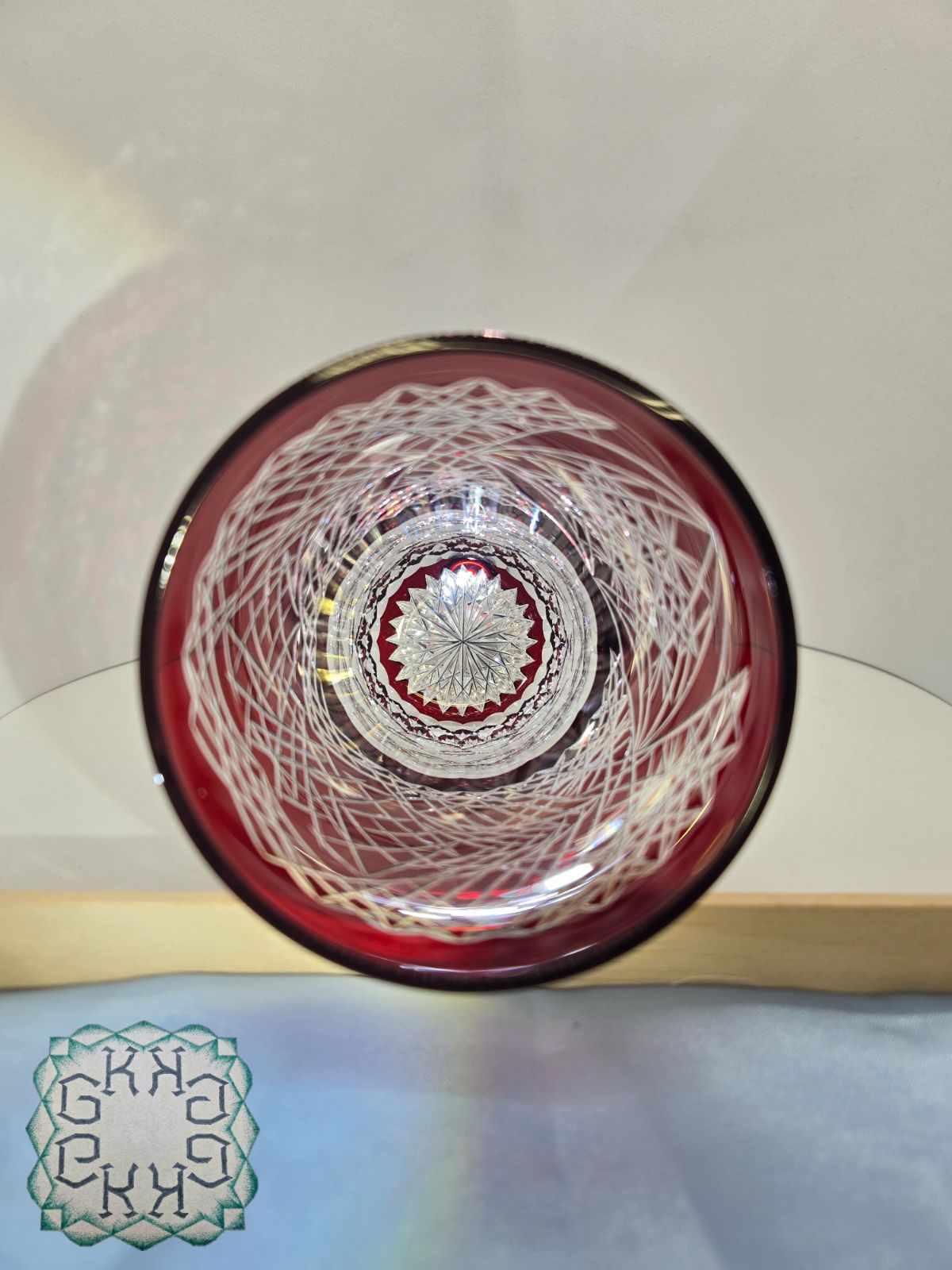 カレイドグラス パイントグラス ４７０㎖ 焼酎タンブラー ハイボールグラス コップ グラス 赤 レッド KALEIDO GLASS