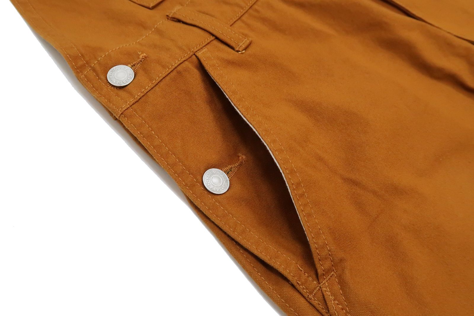 児島ジーンズ Kojima Genes キャメル ダック オーバーオール RNB-1335F