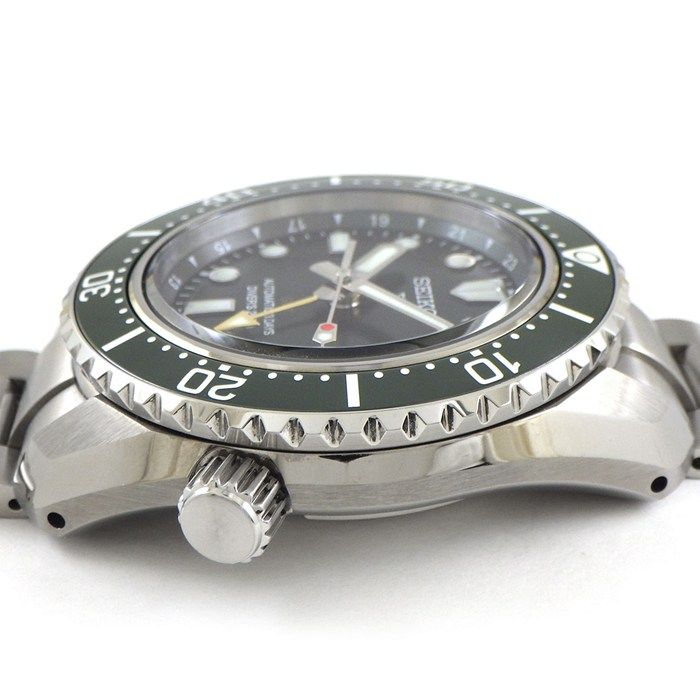 セイコー SEIKO 腕時計 プロスペックス ダイバー スキューバ SBEJ009 6R54-00D0 ダイバーズ 1968 ヘリテージ GMT デイト 夜光インデックス 夜光針 サンレイ グリーン文字盤 SS セラミック 自動巻き