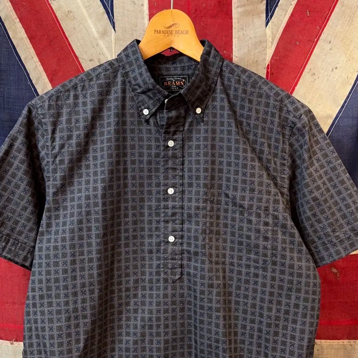 BEAMS(ビームス) プラス ポップオーバー シアサッカー シャツ