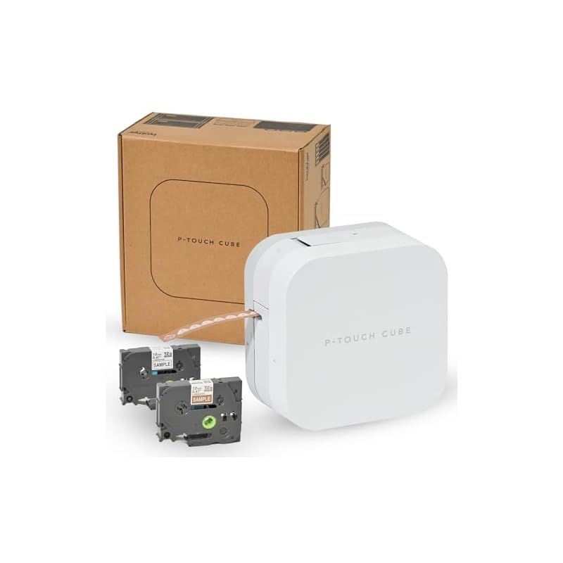 【新品】 ブラザー工業 ブラザー ラベルライター ピータッチキューブ PT-P300BT (スマホ専用/3.5mm~12mm幅/TZeテープ) 0