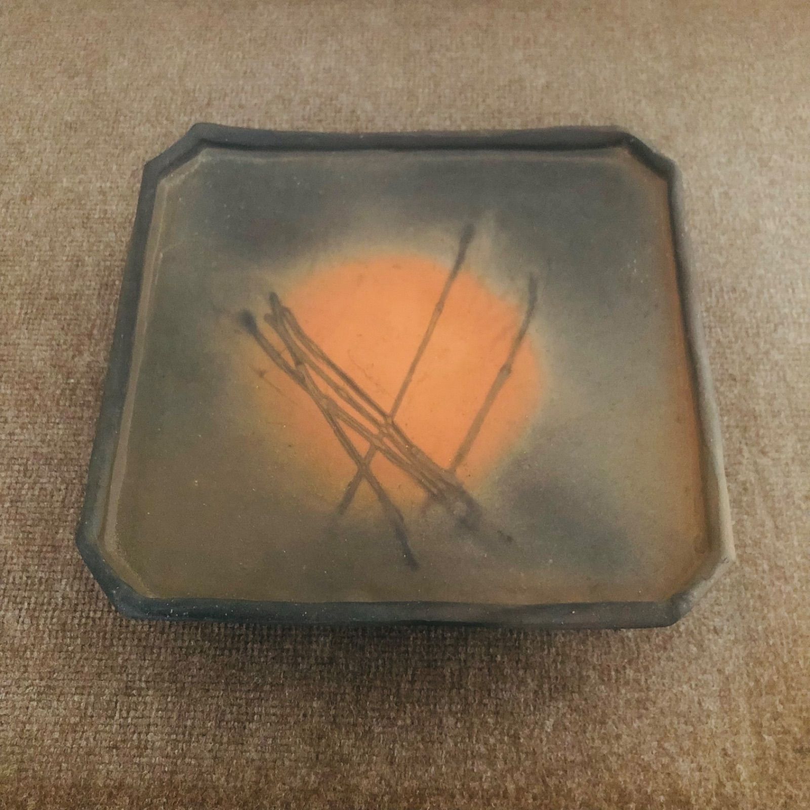 備前焼☆台鉢☆大鉢☆堀江英城☆オシャレ食器☆果物