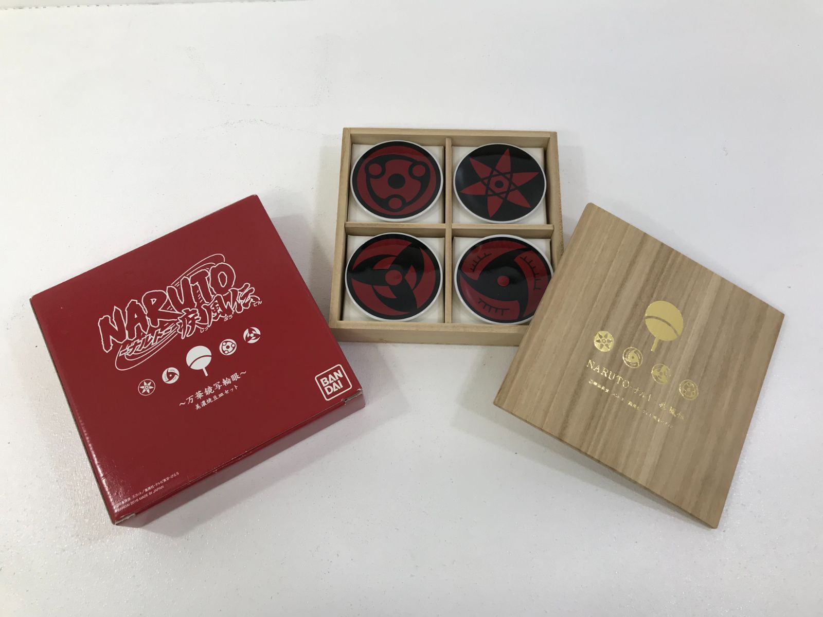NARUTO 万華鏡写輪眼 美濃焼豆皿セット 小牧店】NARUTO 万華鏡写輪眼 美濃焼豆皿セット【701-0564
