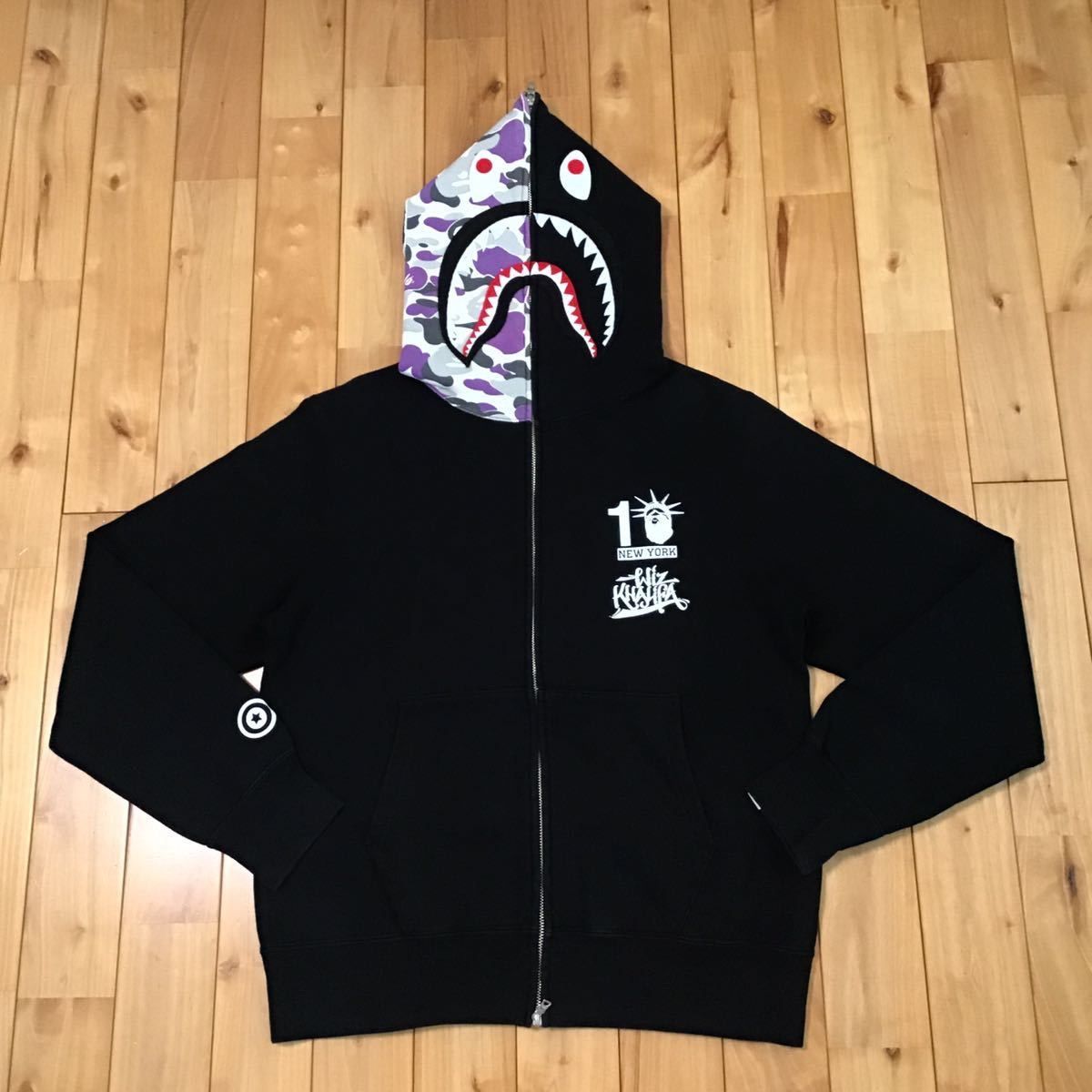 NYC10周年 Wiz Khalifa シャークパーカー BAPE shark