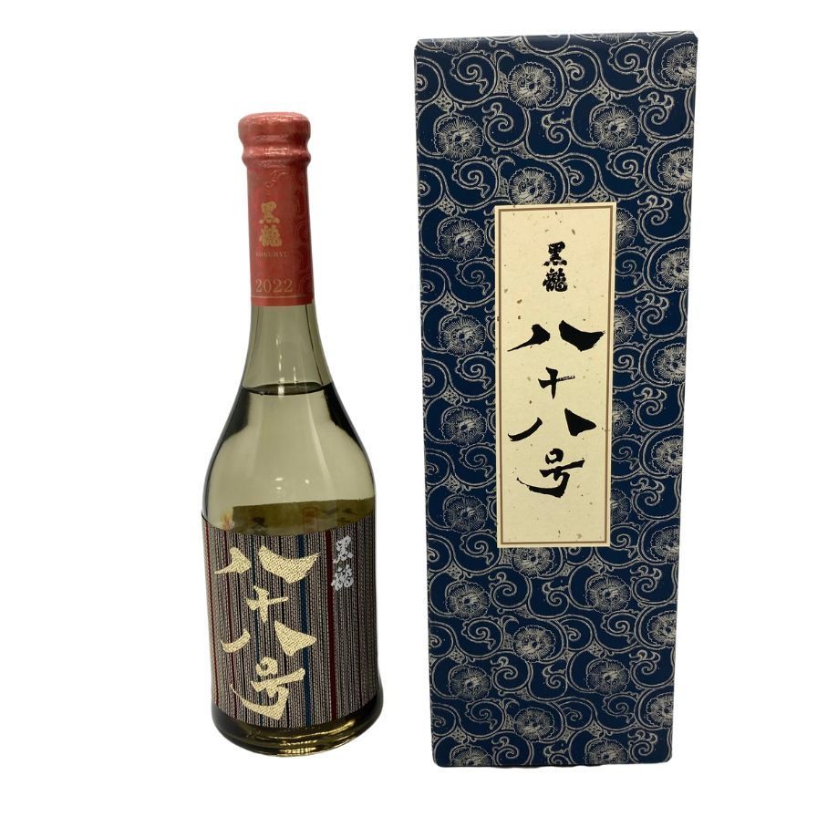 黒龍しずく 八十八号今期物2023年11月製造 - 日本酒