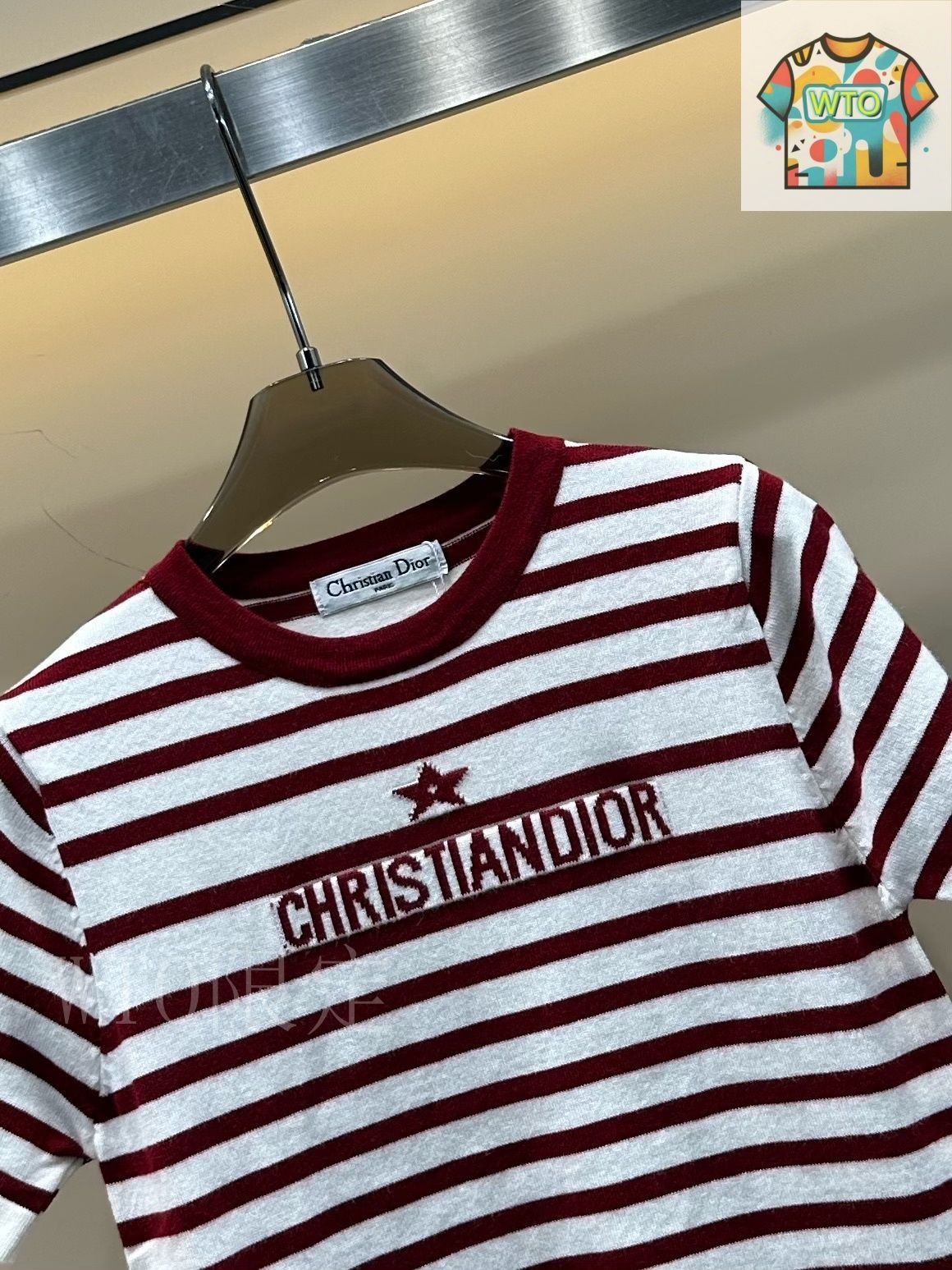 Christian Dior ｼｮｰﾄｽﾘｰﾌﾞﾛｺﾞﾆｯﾄ Dior ショートスリーブ セーター 34サイズ - メルカリ