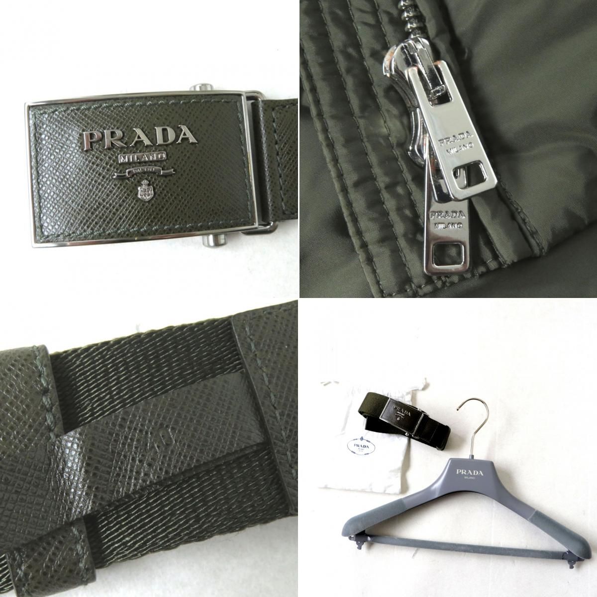 良品◎正規品 PRADA プラダ レディース ロゴバッグル ガチャベルト ...