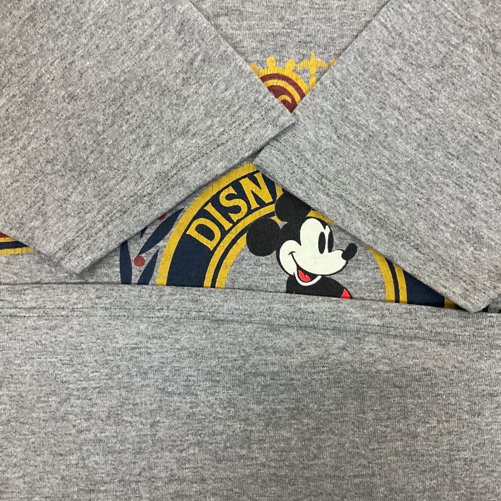 USA製 90年代 90s Disney ディズニー ミッキーマウス Tシャツ 古着 メンズM グレー ヴィンテージ ビンテージ 【f240416005】