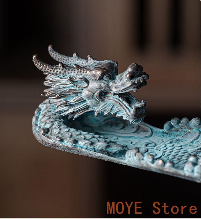 銅器 竜線香挿し 香炉 香託 茶道具 香道具 工芸品 美術品 置物zw0829