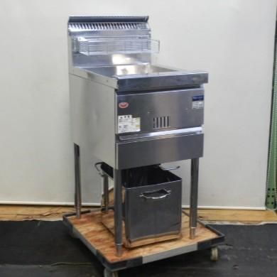 代引不可 2016年製 マルゼン LP ガス 1槽 フライヤー MGF-CE16 16L W45D61H80 25 cm プロパン 油槽W39D43cm 46.5kg 9.5mmホース接続