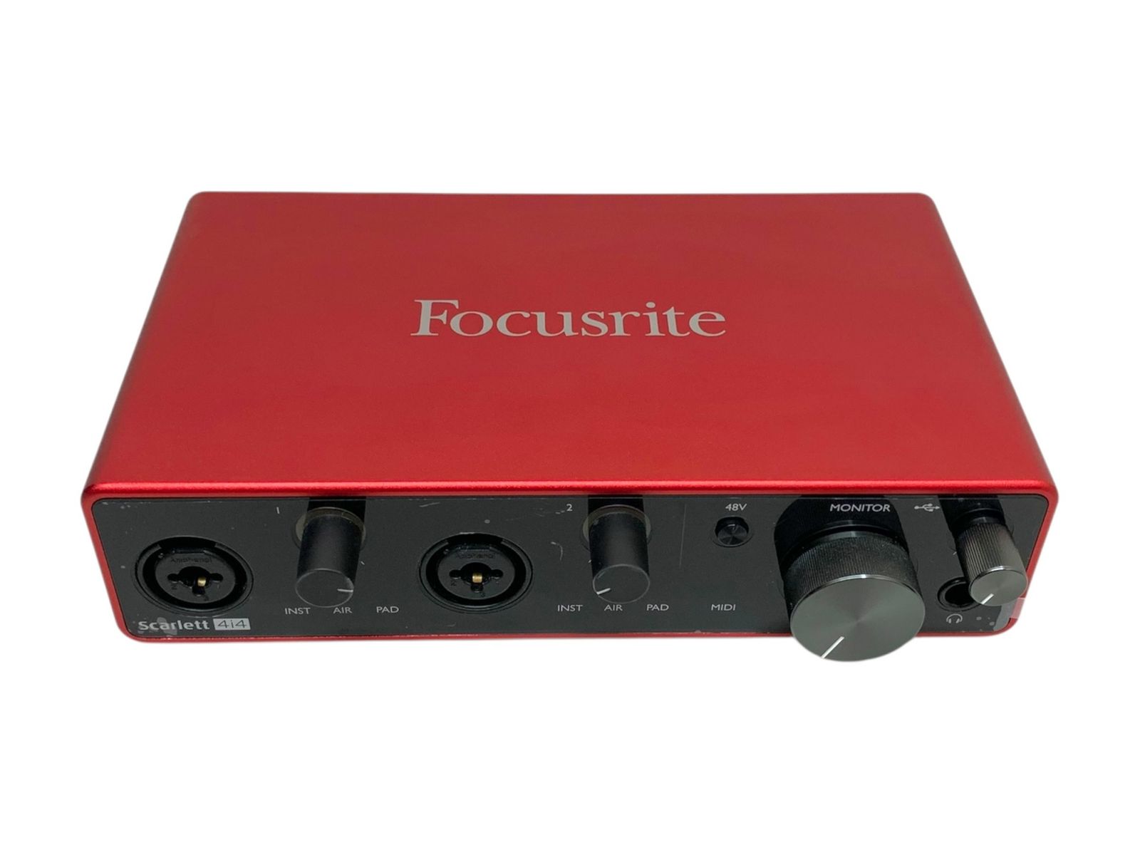 Focusrite フォーカスライト Focusrite フォーカスライト Scarlett 4i4 Third-Generation スカーレット4イン4アウト USBオーディオインターフェイス レッド 楽器|036