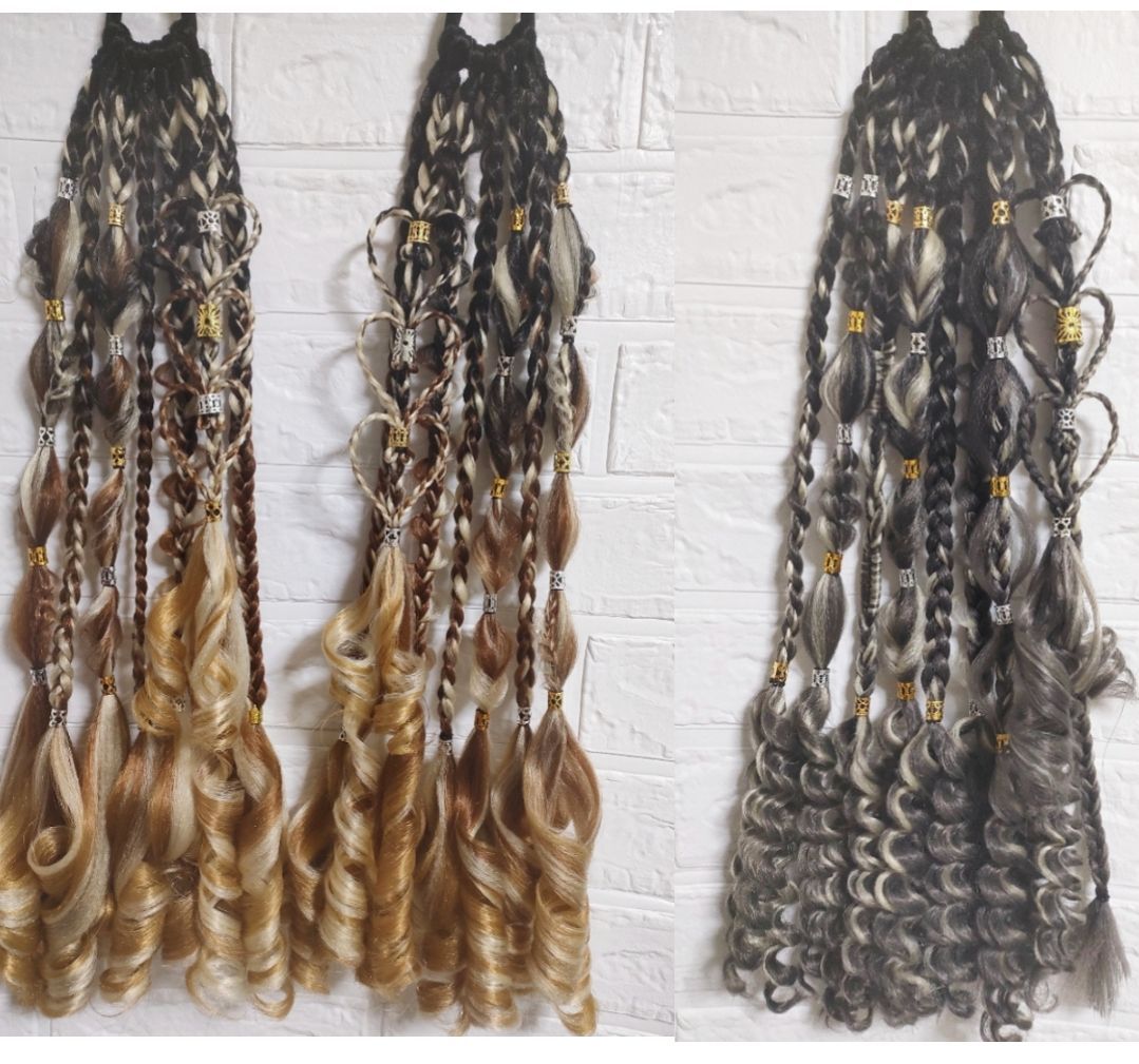 ローズクォーツ】麻の葉模様のマクラメヘアゴム ローズクォーツ