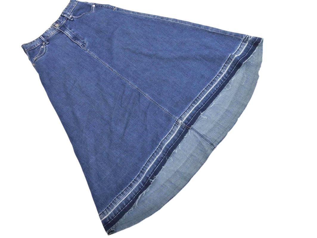 Yanuk ヤヌーク ロング デニムスカート sizeS/青