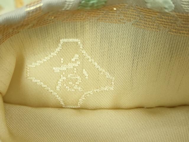 平和屋本店□極上 唐織・西陣の老舗・名門・藤原織物 六通柄袋帯 七宝