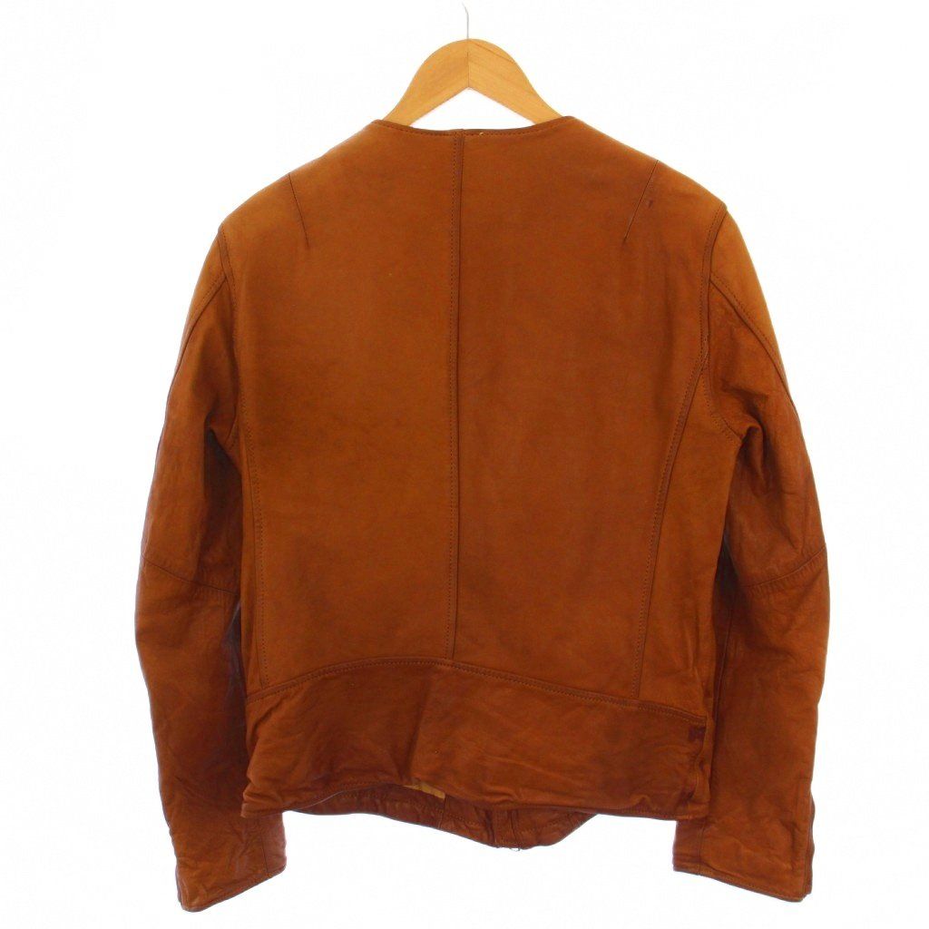 アボンタージ A VONTADE ライダースジャケット ジップアップ シングル レザー M 茶 BM