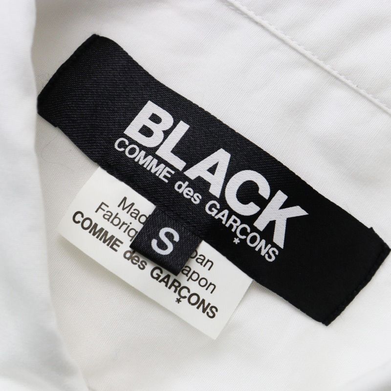 美品　BLACKコムデギャルソンシャツ.ブラウス 美品 AD2018 ブラックコムデギャルソン BLACK COMME des GARCONS