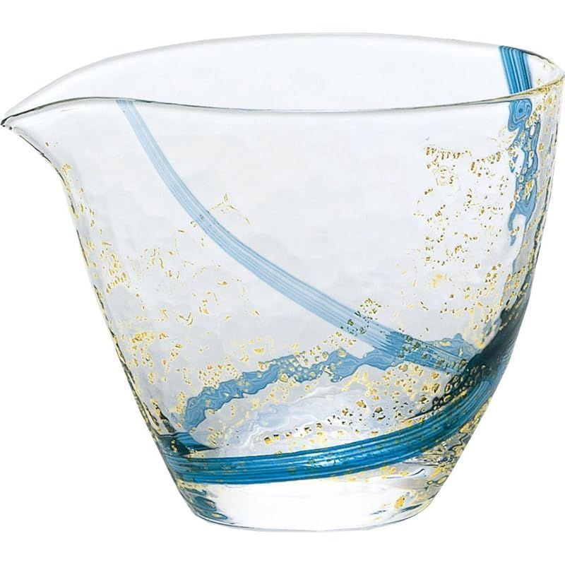 新着商品 東洋佐々木ガラス 冷酒カラフェ ブルー 300ml 片口 江戸硝子