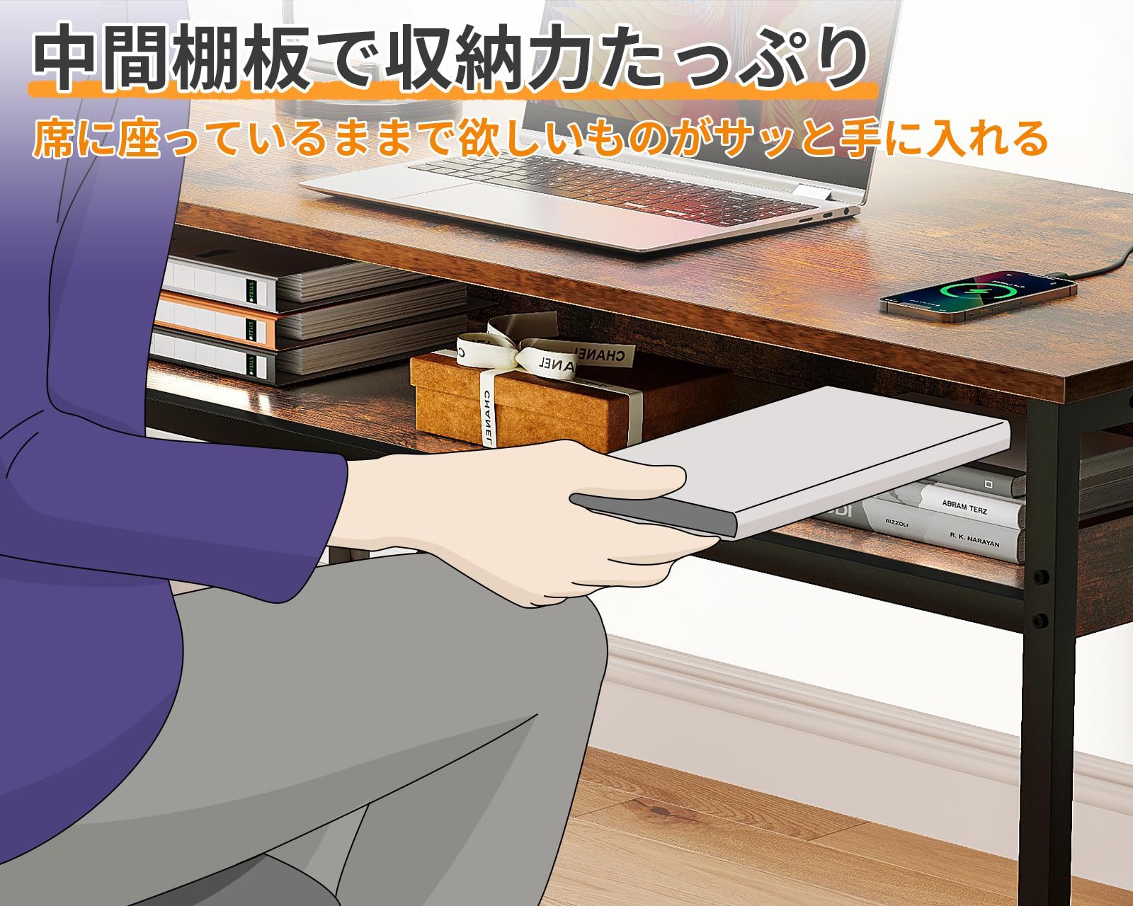 パソコンデスク 幅80cm ゲーミングデスク シンプル 桌子 学習机 パソコンデスク 幅80cm ゲーミングデスク シンプル 桌子 学習机