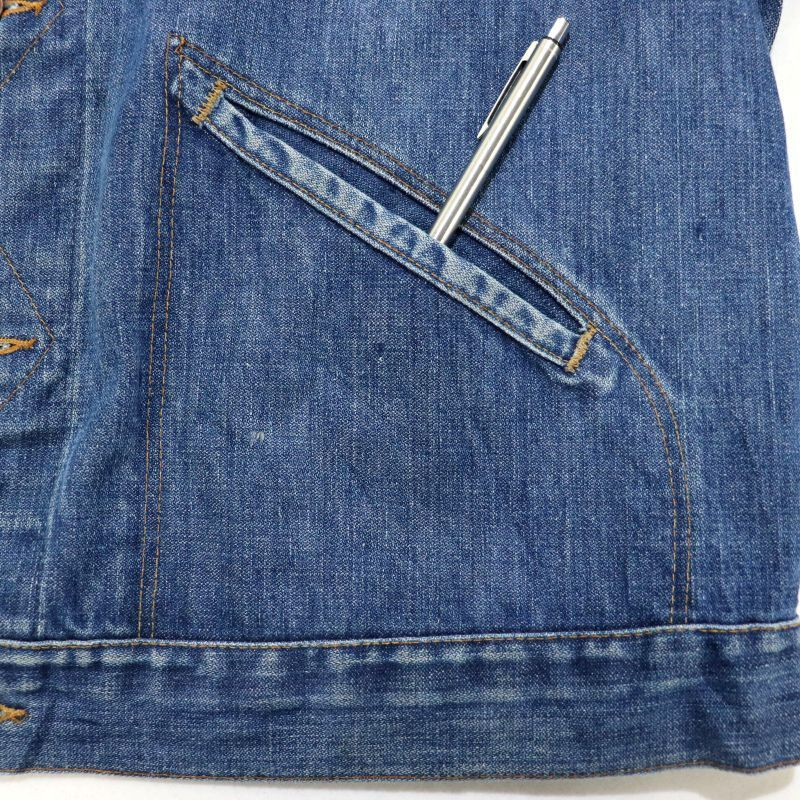 70s USA製 vintage Wrangler 124MJ デニムジャケット メンズ XLサイズ