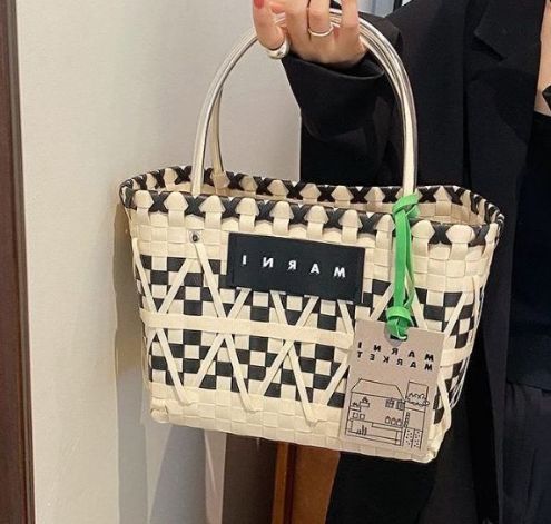 MARNI カゴバッグ かごバッグ ラフィア トートバッグ マルニ - メルカリ 