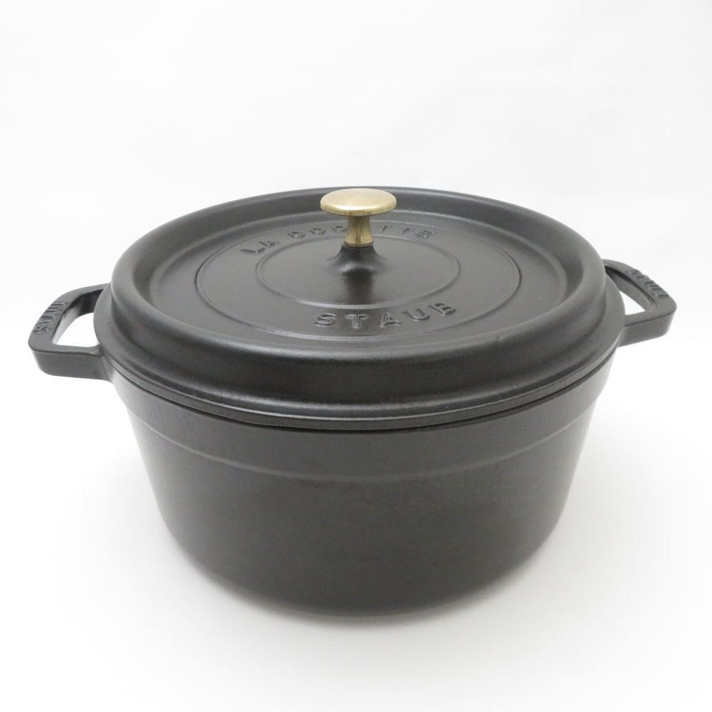 STAUB ストウブ ピコ ココット ラウンド 両手鍋 26cm ほうろう ホーロー SM4513H2