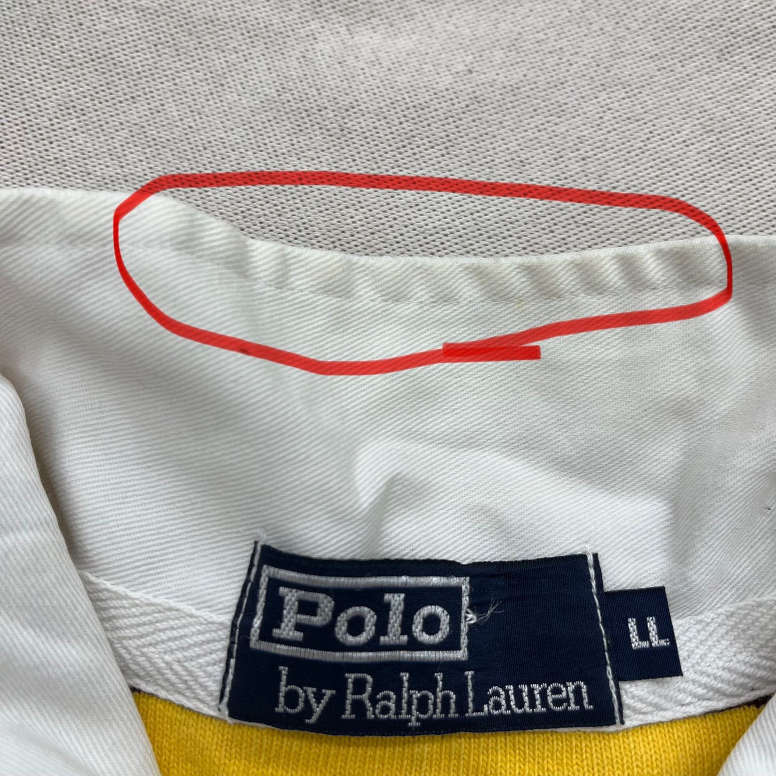 ポロバイラルフローレン 太ボーダー 刺繍ロゴ 肩・エルボーパッチ ラガーシャツ Polo by Ralph Lauren ポロバイラルフローレン メンズ 長袖