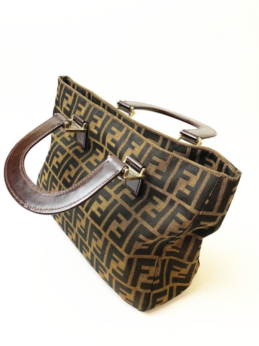 FENDI  トートバッグ　ハンドバッグ　バッグ　ヴィンテージ　ズッカ柄 超美品◇FENDIフェンディヴィンテージVintageズッカ柄TOTEトート