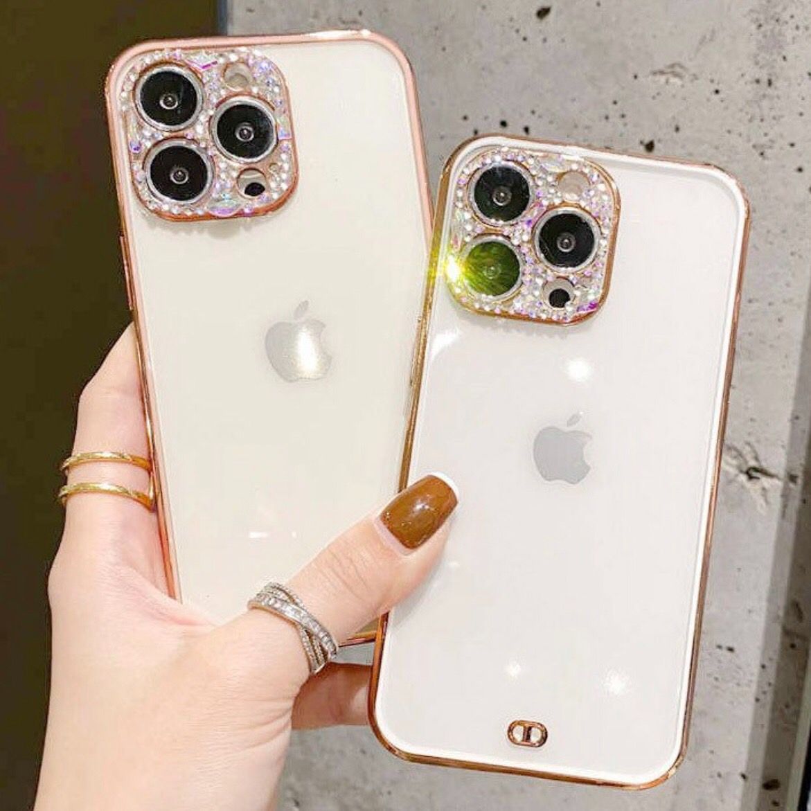 iPhone14 14Plus　カメラ保護　レンズ保護カバー　ゴールド　金色