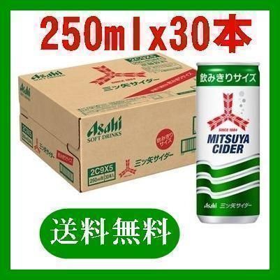 アサヒ飲料 三ツ矢サイダー 缶 250ml×30本 - メルカリ