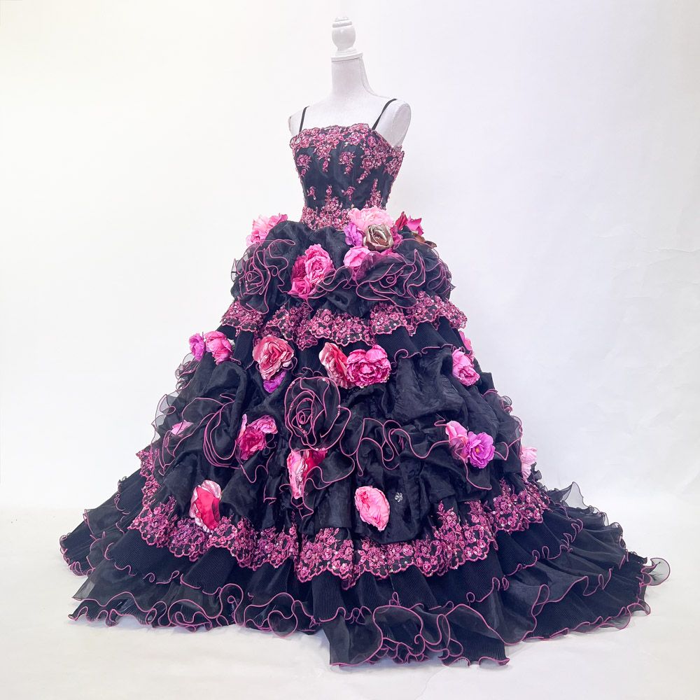 [321] カラードレス ９～１３号サイズ 中古 楽天市場】カラードレス 二次会 花嫁 7号9号11号13号15号 (花柄