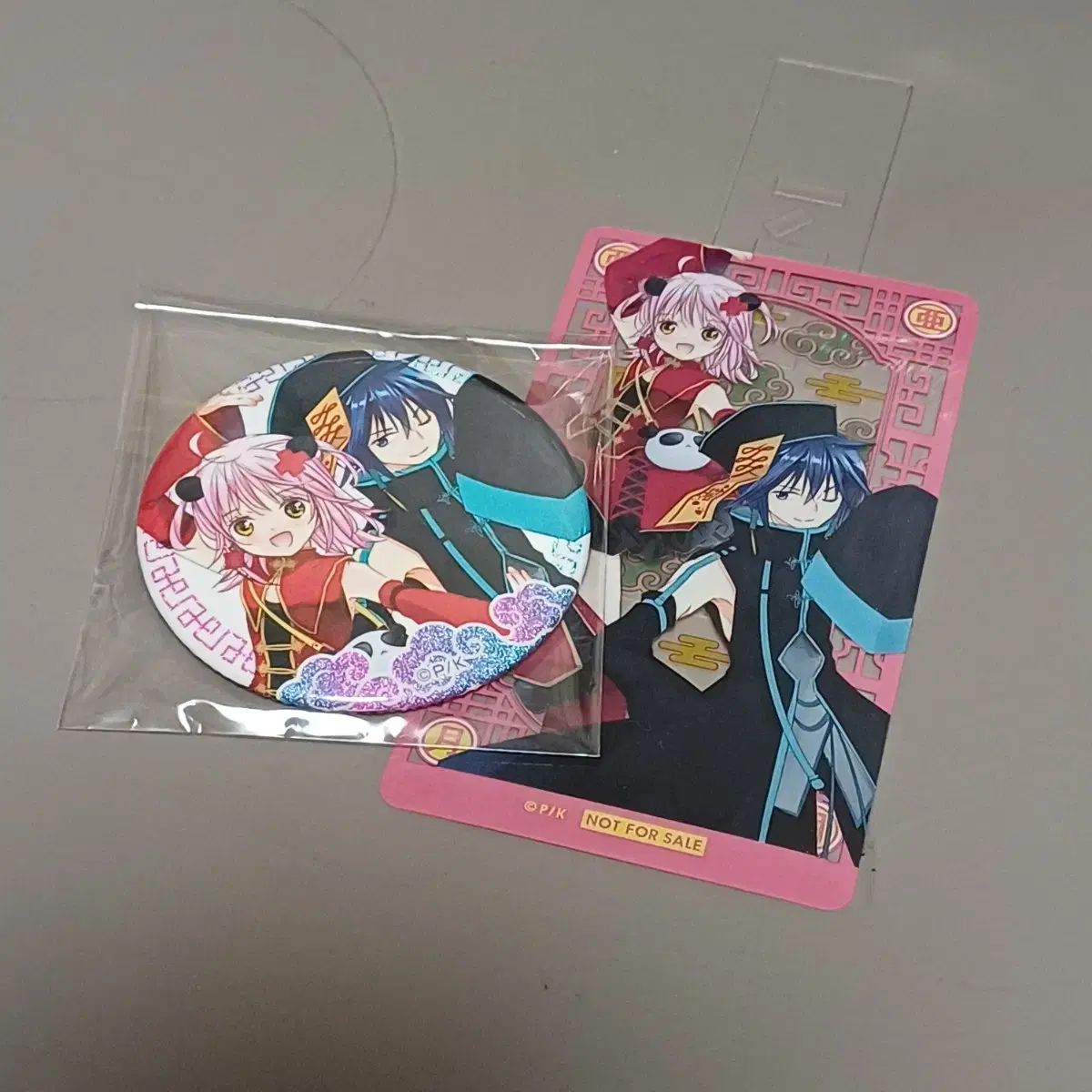 しゅごキャラ! チャイニーズスタイル クリアカード クリカ 缶バッジ 日奈森 あむ 月詠 イクト