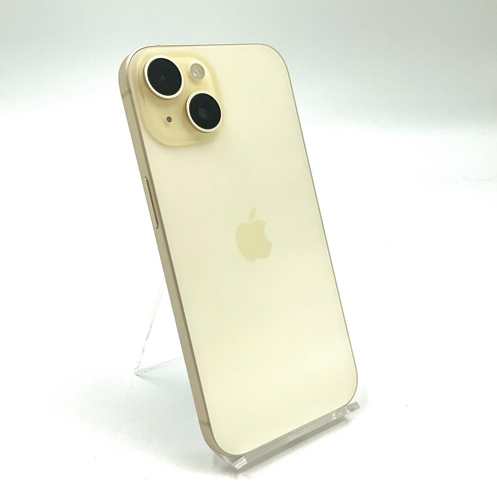 全額返金保証】【最速発送】Apple iPhone 15 128GB イエロー SIMフリー 
