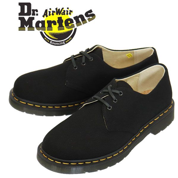 Dr.Martens (ドクターマーチン) 27211001 1461 3ホール NATURAL CANVAS ナチュラル キャンバスシューズ BLACK Dr.Martens UK7-約26.0cm