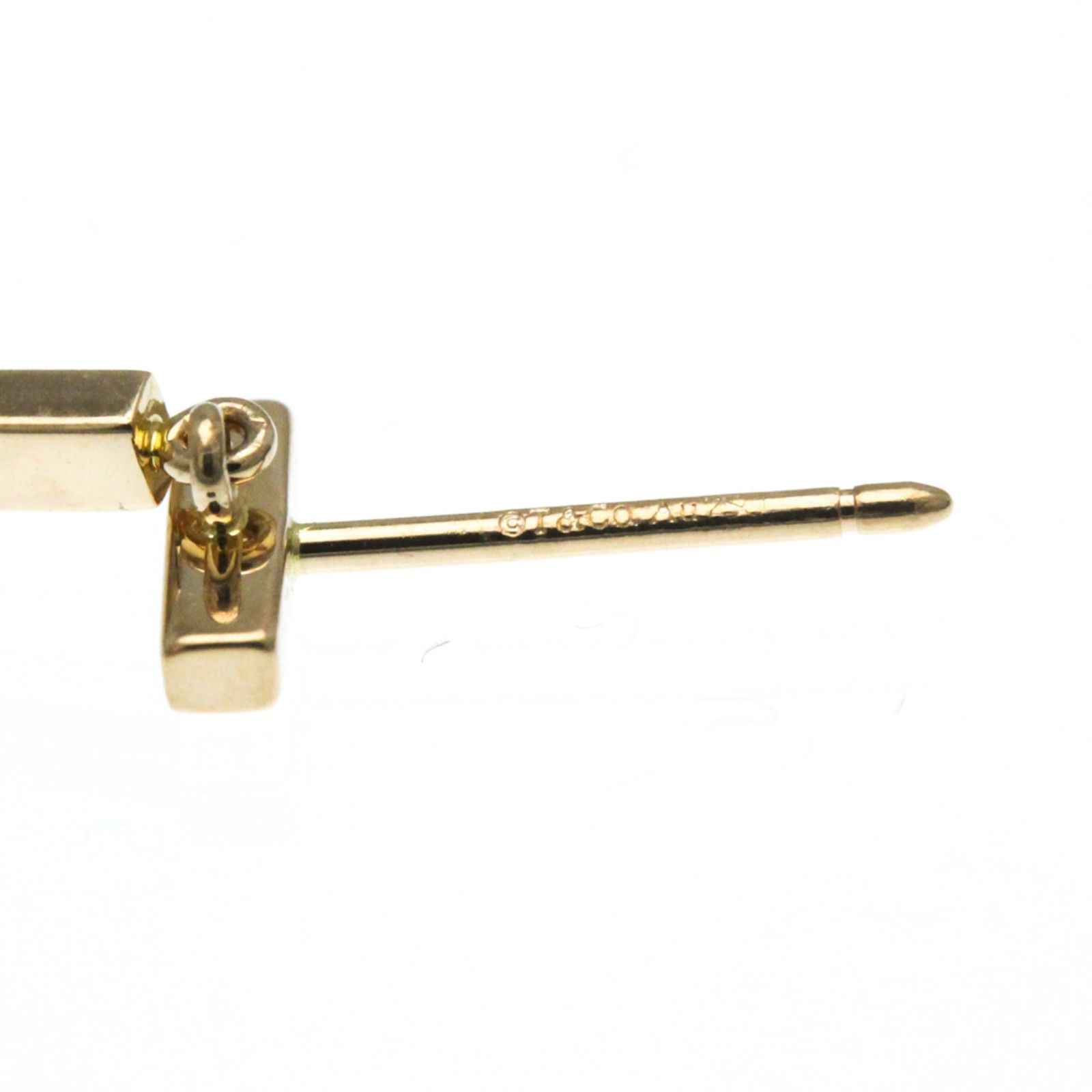 ティファニー(Tiffany) T バー ピアス K18ピンクゴールド(K18PG
