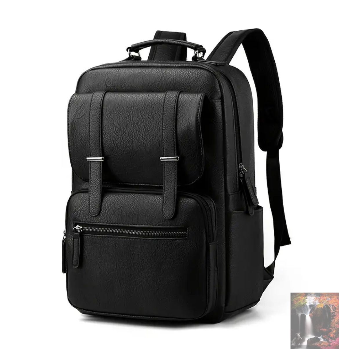 大容量のメンズ バックパック Pu レザー バックパック 旅行バッグ