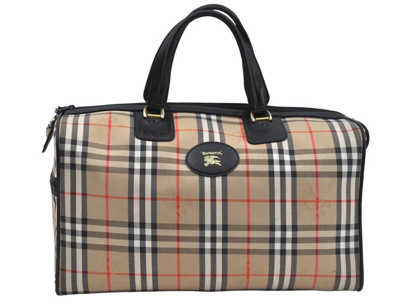 Burberrys バーバリーズ ボストンバッグ 良品】Burberrys チェック柄