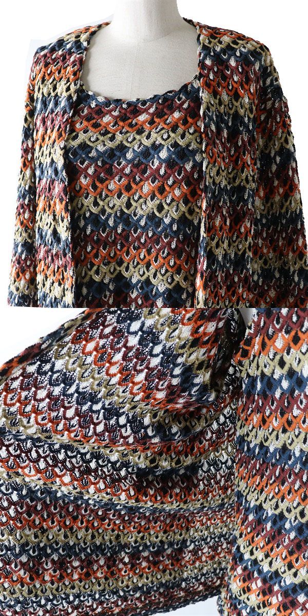 極美品◎イタリア製 MISSONI ミッソーニ レディース ニット