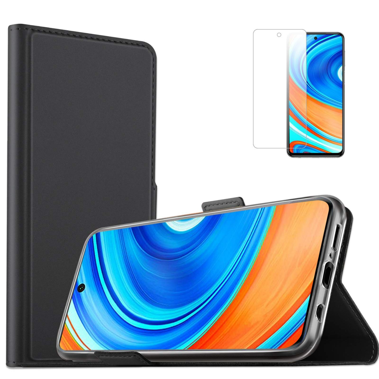 在庫処分】【液晶ガラスフィルム付き】 Mutucu Redmi Note 9Sケース Xiaomi Redmi Note 9S手帳型 ケース Note  9Sカバー カード収納 折り畳み式 横置きスタンド機能 マグネット付き スマホ全面保護 財布型 耐汚れ 指 - メルカリ