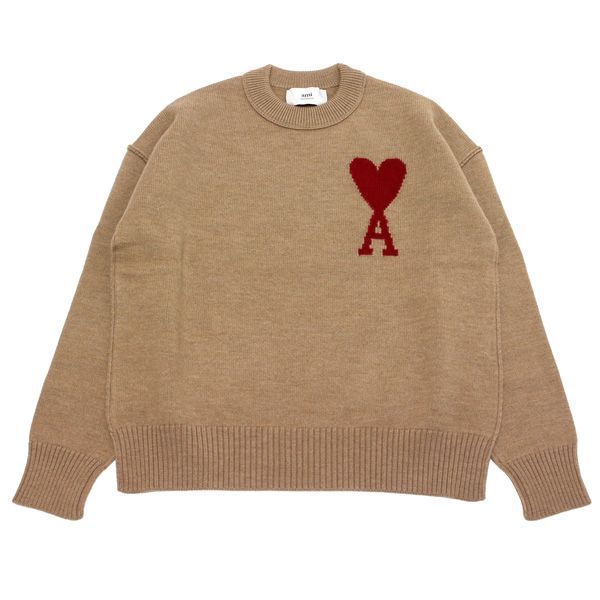 24AWモデル アミ アレクサンドル マテュッシ AMI Alexandre Mattiussi メンズ AMI DE COEUR  セーター【CAMEL RED】 UKS006.018 289/【2024-25AW】m-tops - メルカリ