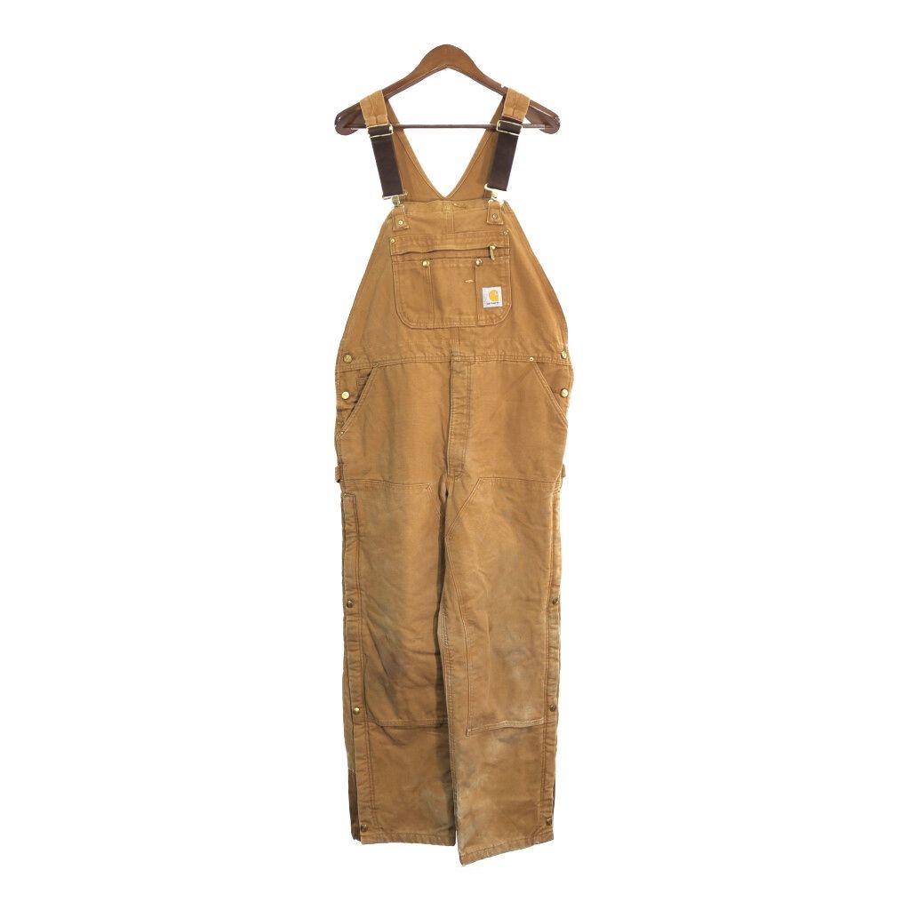 Carhartt ダブルニーオーバーオール ●アメリカ古着（商品番号55103） 00年代 Carhartt カーハート ダック ダブルニー ビブ