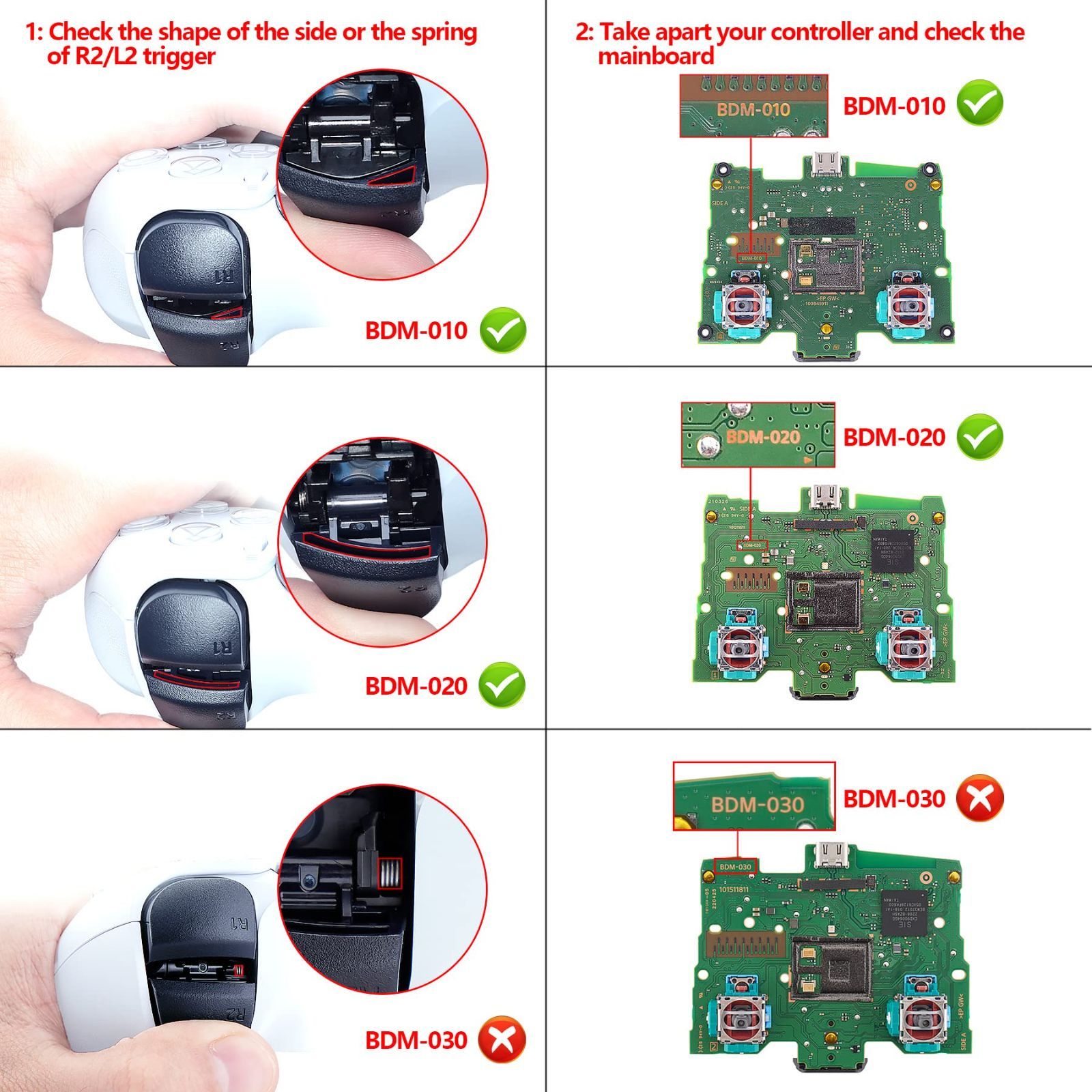 特価商品】eXtremeRate ps5コントローラーBDM-010&BDM-020に対応用