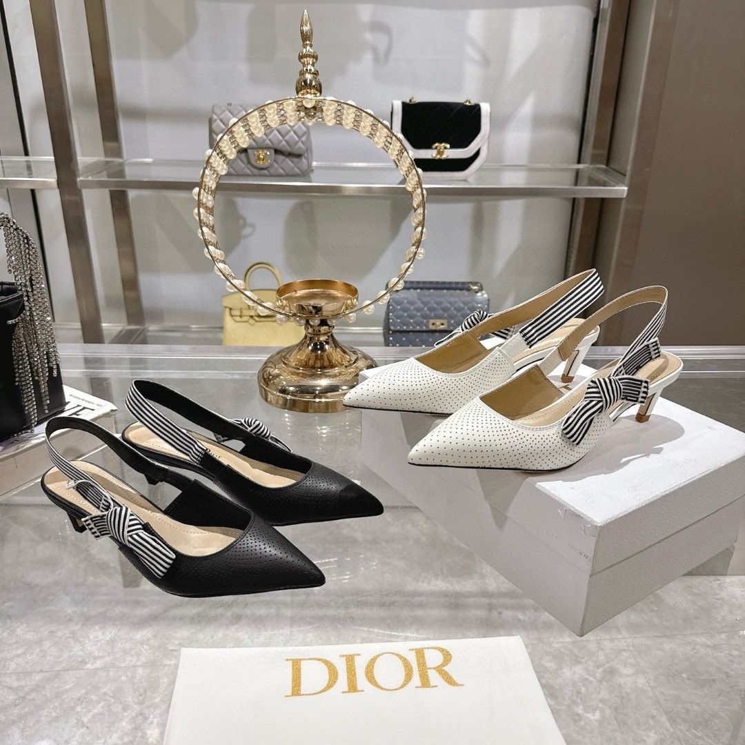 Dior ディオール テーパード トゥ フラット / ハイヒール